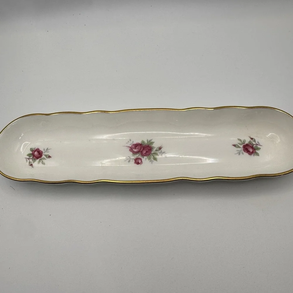 Vintage Porcelain Aristocrat China England Celery‎ Condiment Tray